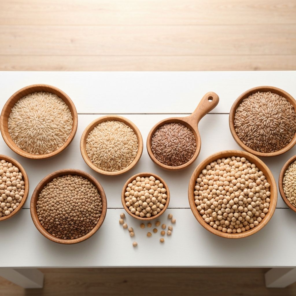 Whole grains and legumes